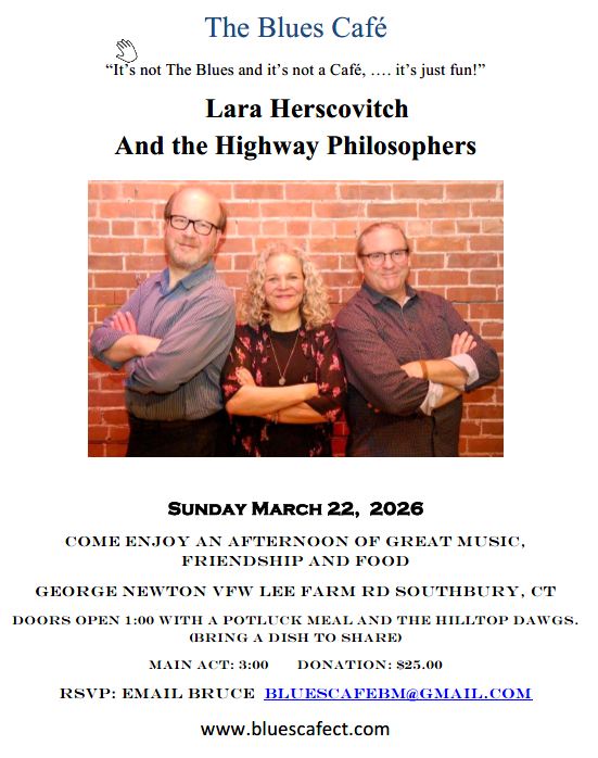 blues cafe concert flyer