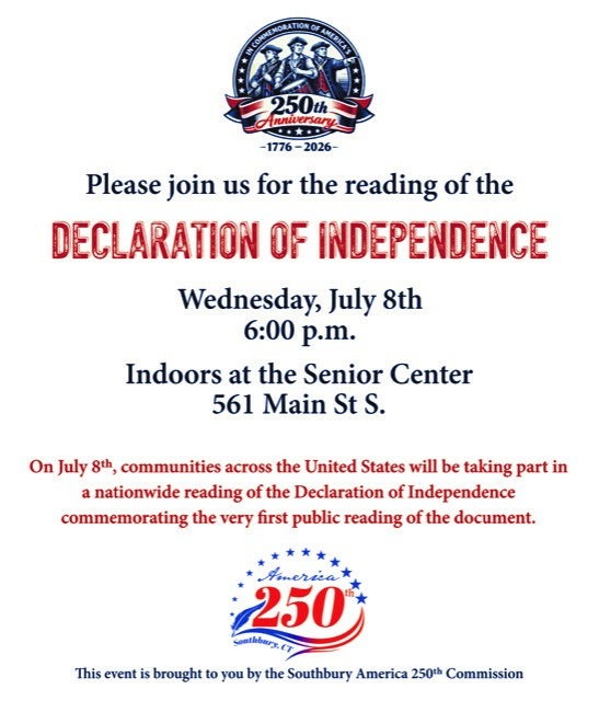 Community Reading of the Declaration of Independence flyer