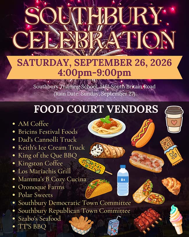 southbury celebration food flyer