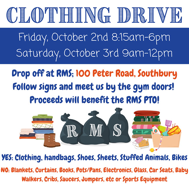 clothing drive flyer