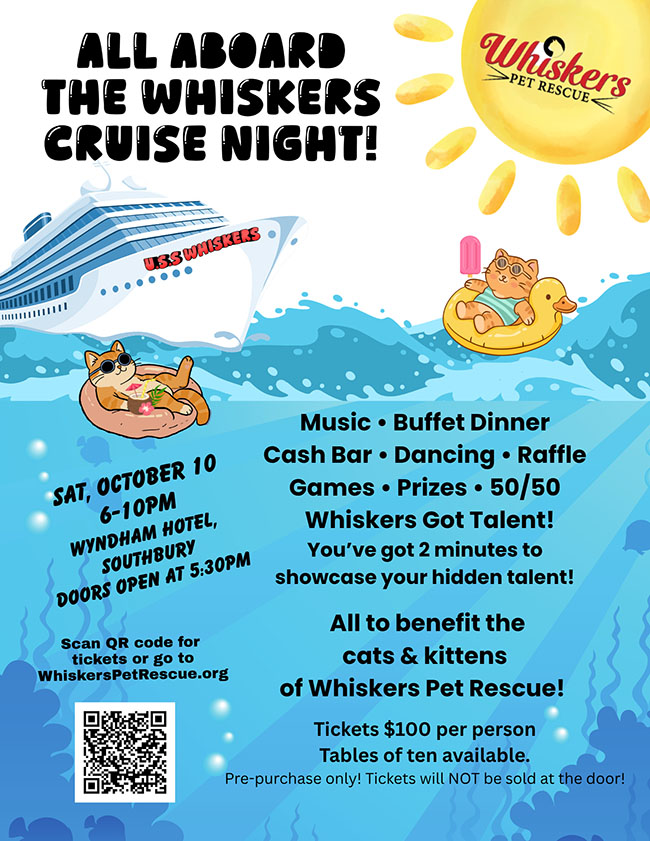 whiskers fundraiser flyer