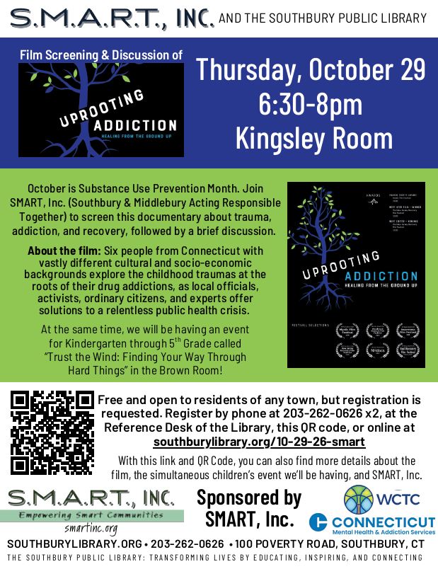 uprooting addiction film screening flyer