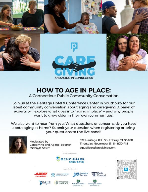 how to age in place conversation flyer