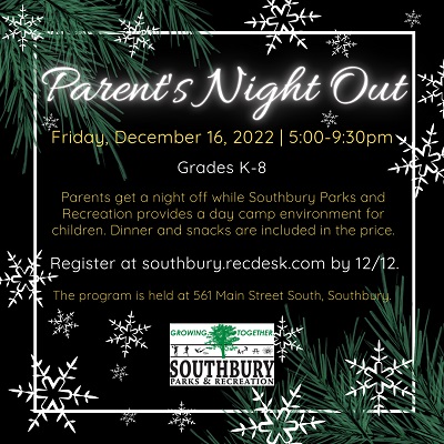 parents night out flyer