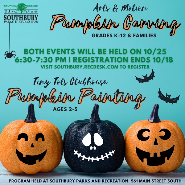 pumpkin painting and carving flyer