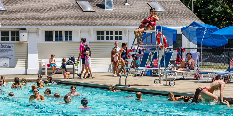 kids at the pool