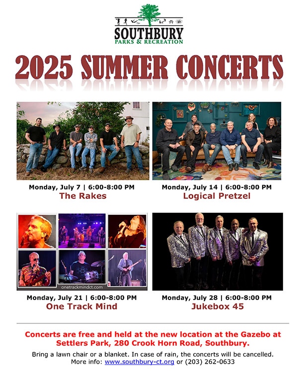 concerts schedule flyer