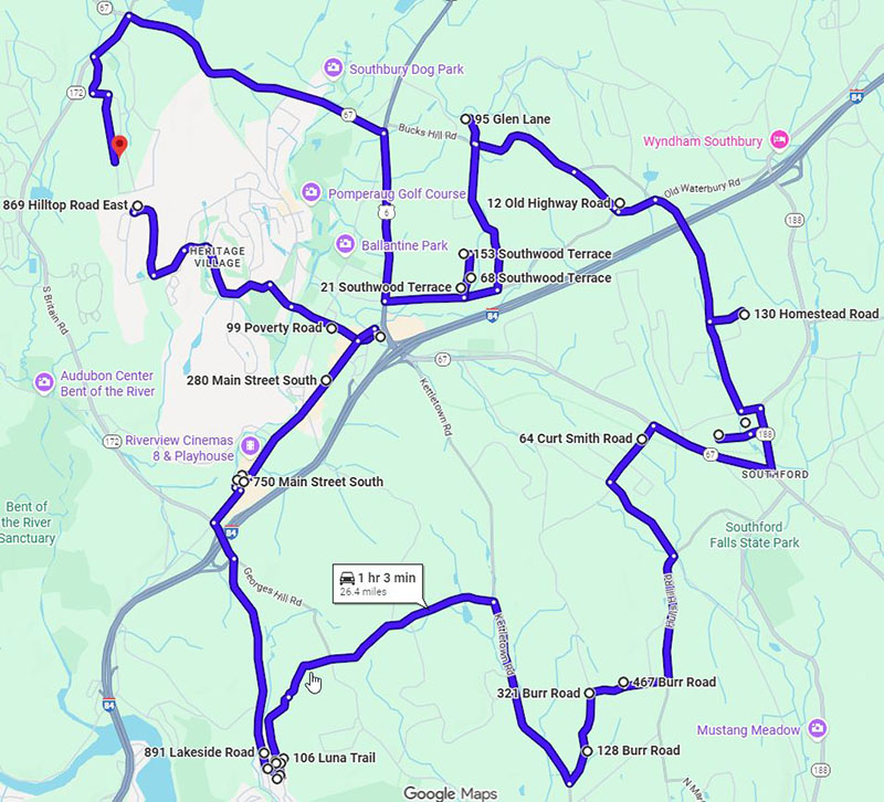 holiday house light map