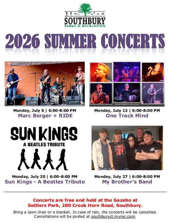 summer concerts flyer