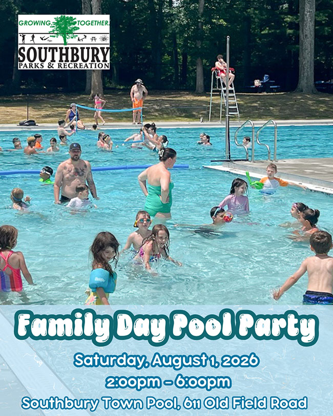 family day pool party flyer