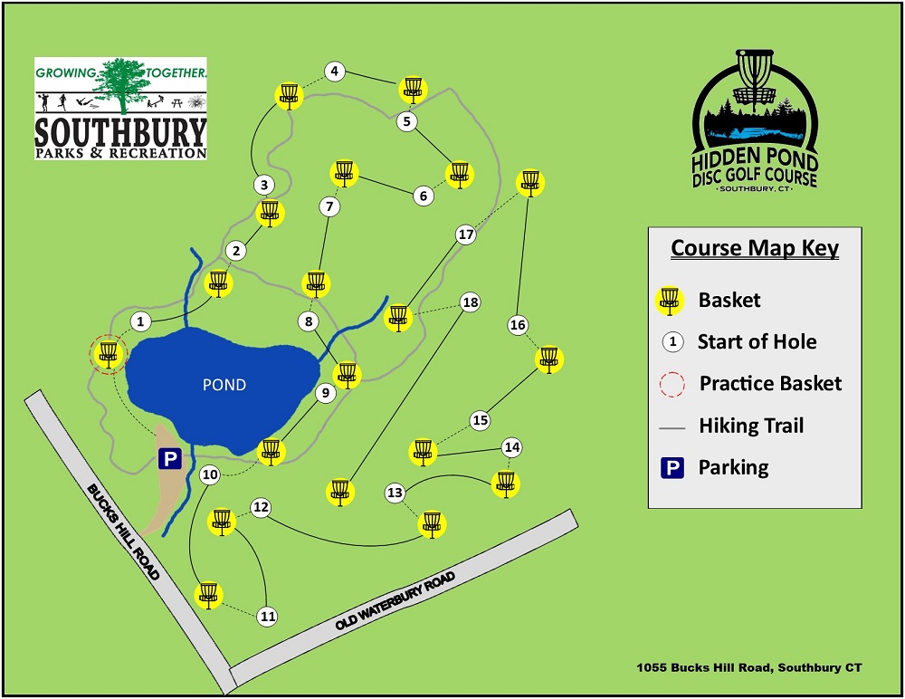 disc golf course map