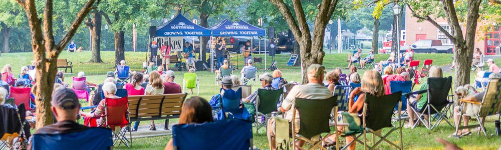 concert at town hall green