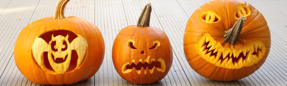 carved pumpkins