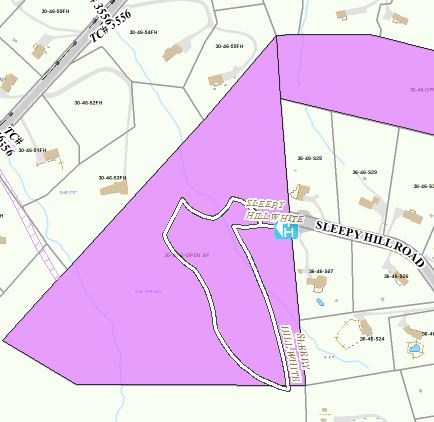 GIS map of Fox Hollow Preserve